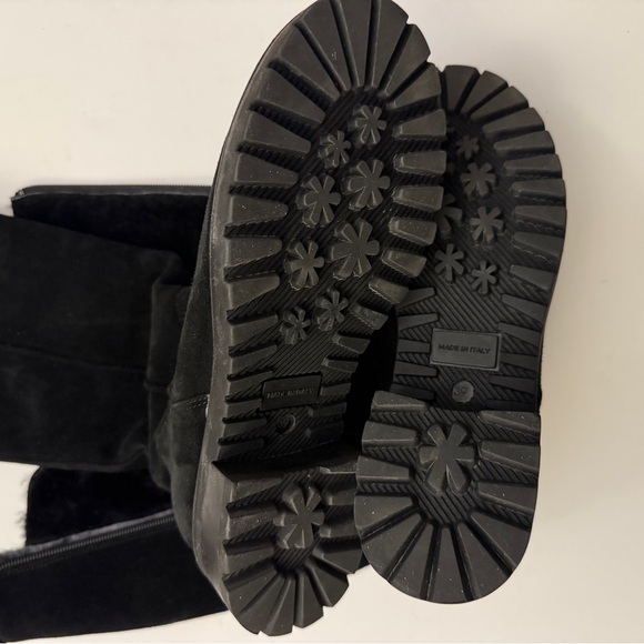 Barneys New York Long Suede + Shearling Boots (like new condition) - Picture 6 of 12